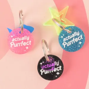 Actually Purrfect Personalized Pet Tag