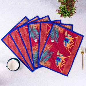 Camel Enclave Placemat - Set Of Six