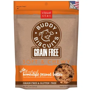 Cloud star Grain Free Soft and Chewy Buddy Biscuits in Homestyle Peanut Butter