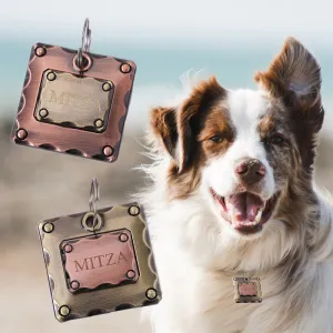 Customizable Dog Necklace ID Tag Collar