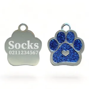 Heart PP Cat ID Pet Tag