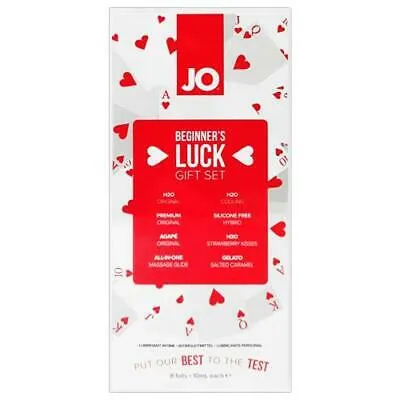 JO Beginners Luck Lubricant Gift Set, 0.33 fl.oz (10 mL) Each