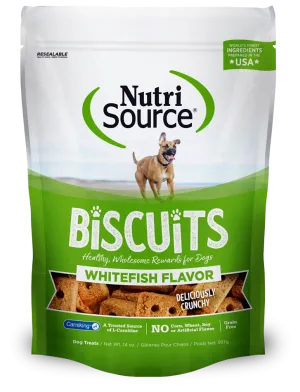 Nutri Source Grain Free Whitefish Biscuits 14 oz.