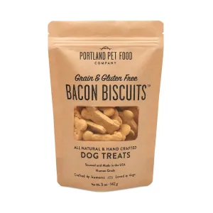 Portland Pet Food Company Grain-Free Bacon Biscuit 5-oz, Dog Treat
