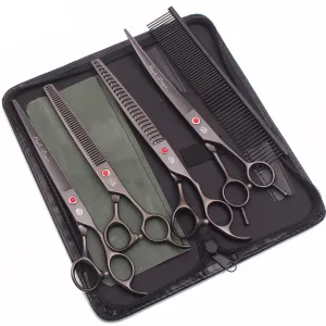 Professional Pet Grooming Scissors Set for Dogs and Cats