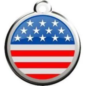 Stars & Stripes Pet ID Tag