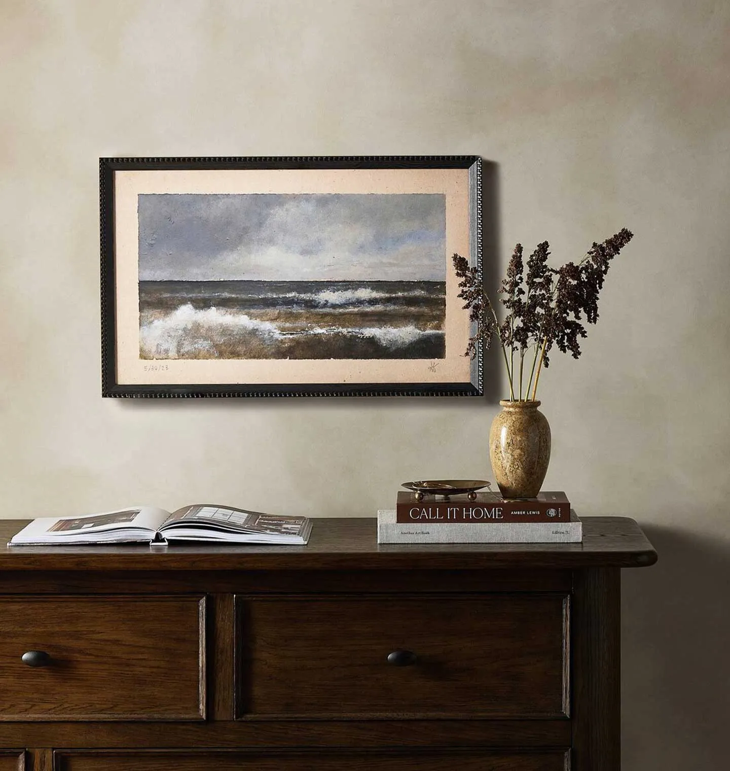 Tides A Changing by Aileen Fitzgerald Framed Print