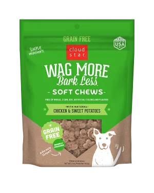 Wag More Bark Less Soft & Chewy Dog Treats: Chicken & Sweet Potato 5oz
