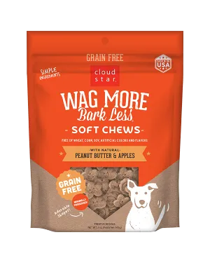 Wag More Bark Less Soft & Chewy Dog Treats: Peanut Butter 5oz